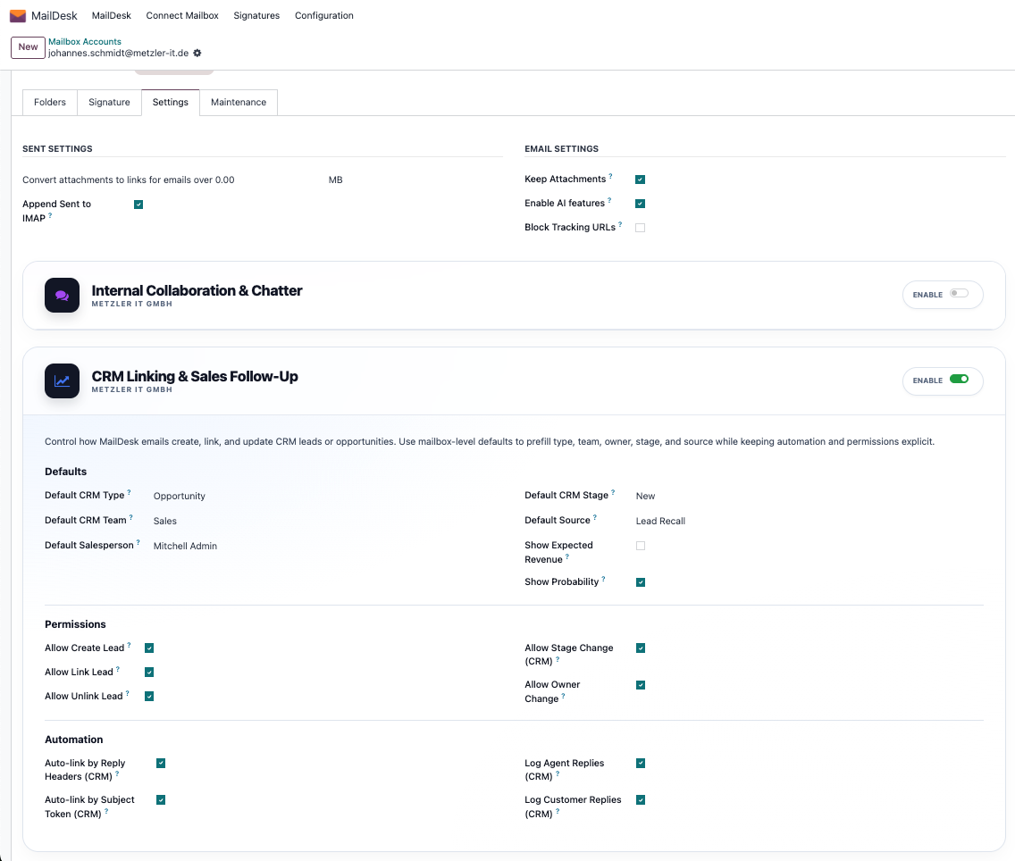 Enable CRM