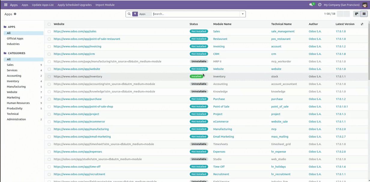 List View Manager – Listen-Verwaltung in Odoo